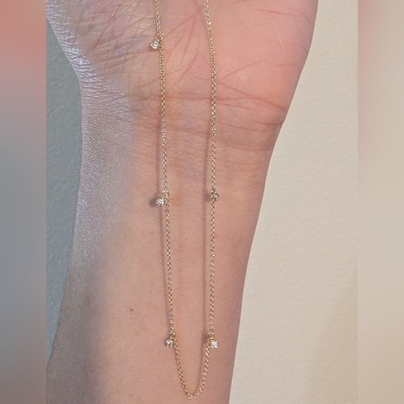 Mejuri 14k diamond station necklace old style - Picture 4 of 9